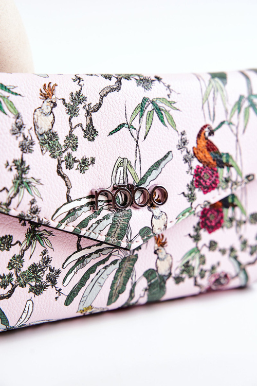 Великий шкіряний гаманець NOBO M0240-CM04 Рожевий