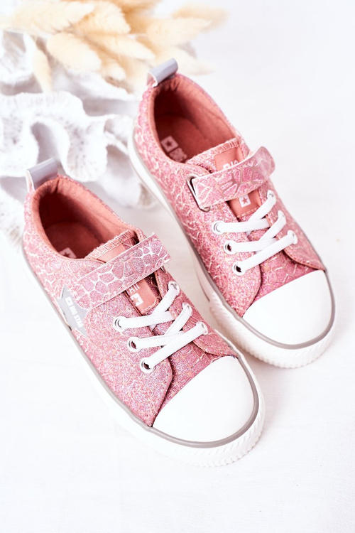 Дитячі кросівки на липучці BIG STAR HH374027 Рожеві