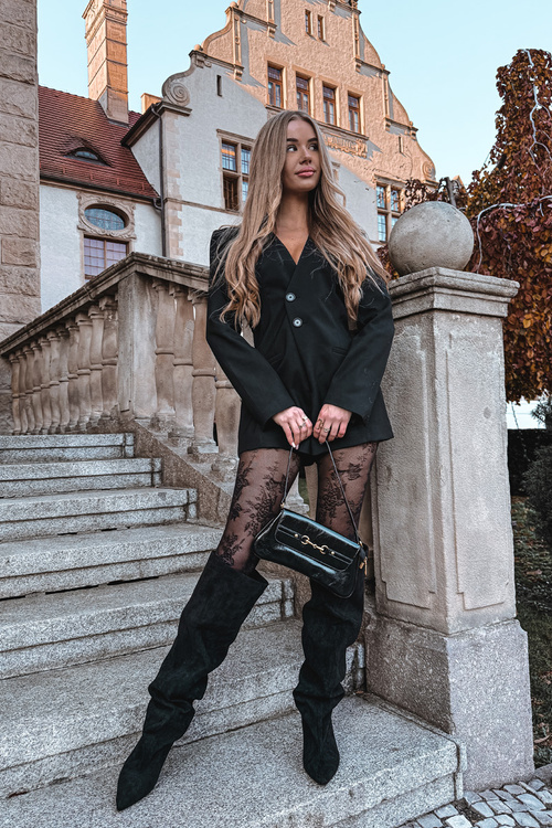 Жіночі чоботи на підборах зручні чорні Mavilla