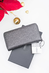 Стильний жіночий чорно-сірий гаманець Nobo
