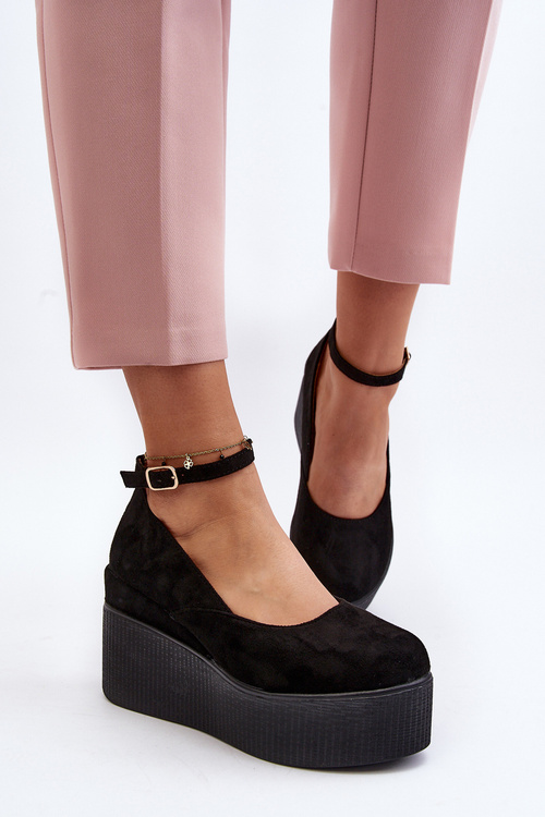 Жіночі чорні еспадрільї Malla на танкетці