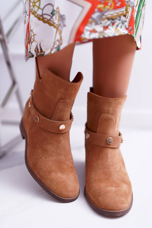 Жіночі черевики Laura Messi 1890 Leather Suede Camel Darmah