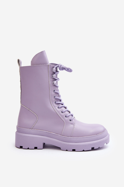 Жіночі робочі черевики Екошкіра Іран фіолетового кольору