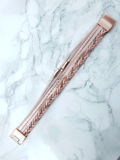 Жіночий браслет Row Wide Pink Michiko