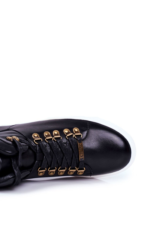 Чоловічі кросівки шкіряні GOE чорні GG1N3009