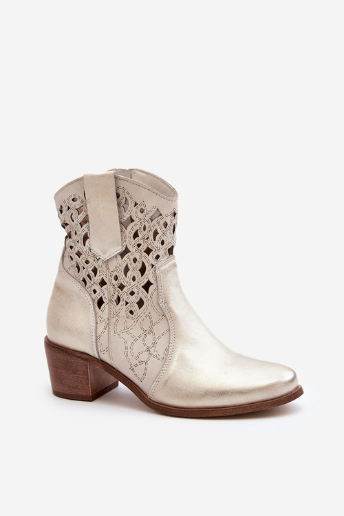 Жіночі мереживні чоботи Zazoo 3394/2 Gold