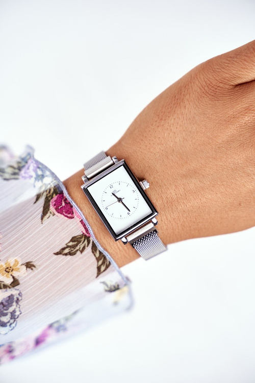 Жіночий годинник Giorgio & Dario з магнітом Silver Quadro