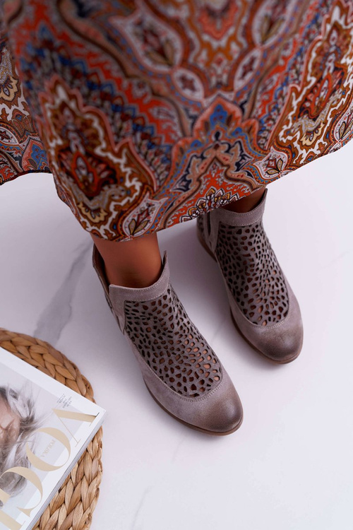 Жіночі весняні ковбойські чоботи сірі 2366 Розіграш