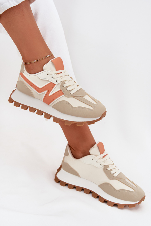 Жіночі бежеві спортивні кросівки Kalelia