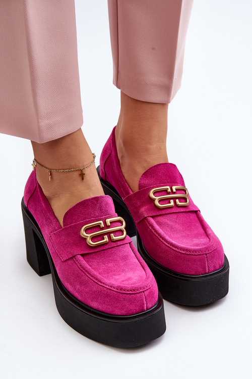 Рожеві жіночі замшеві туфлі Zazoo 20170