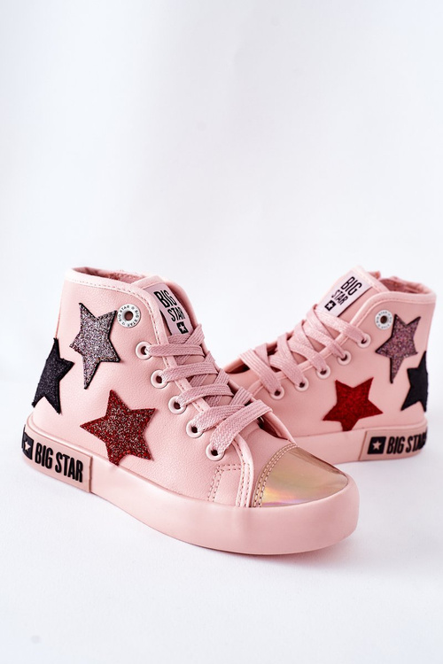 Дитячі високі кросівки на блискавці BIG STAR II374030 Рожеві