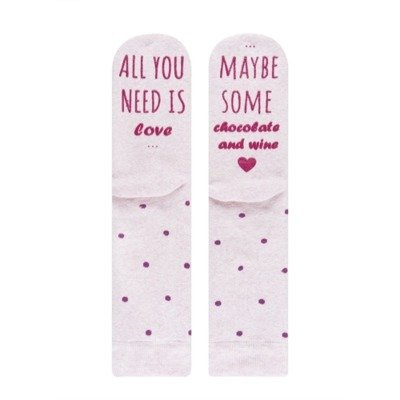 Жіночі шкарпетки SOXO "All you need is Love"