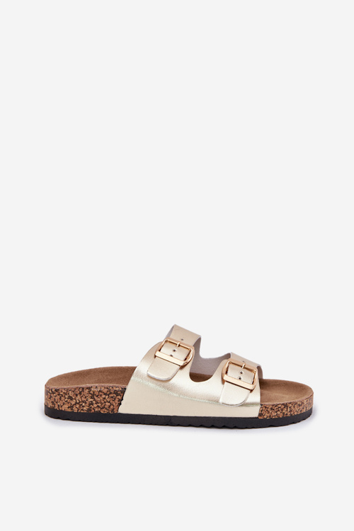 Жіночі Сандалі З Пряжками З Екошкіри Золоті Iskira