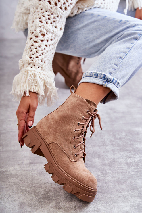 Замшеві теплі черевики Workers Brown Darvin