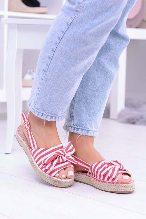 Червоні жіночі босоніжки еспадрільі Buni Cocards