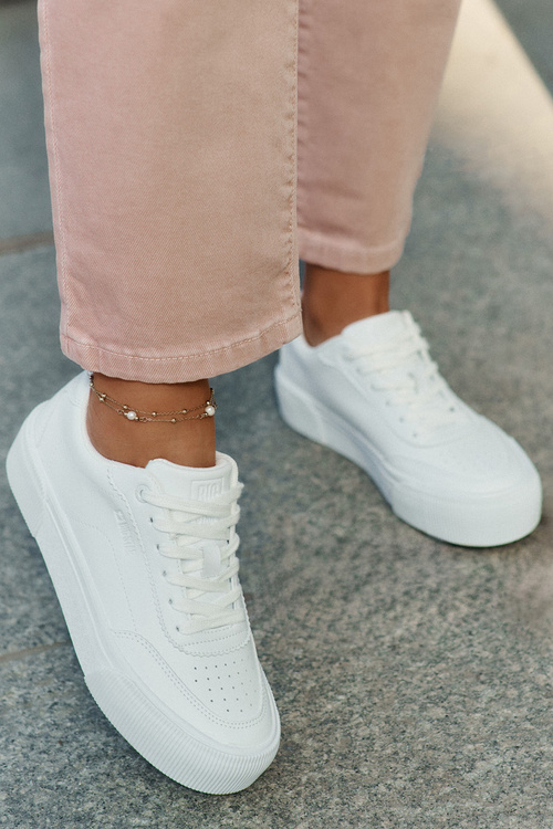 Низькі кросівки з еко-шкіри Big Star RR274303 Білі