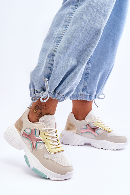 Жіночі кросівки на шнурівці різнокольорові Cortes