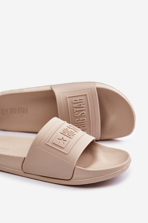 Світлі жіночі тапочки Big Star OO274035 Beige