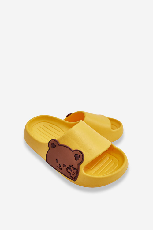 Легкі пінопластові гірки з плюшевим ведмедиком Жовтий Тоді