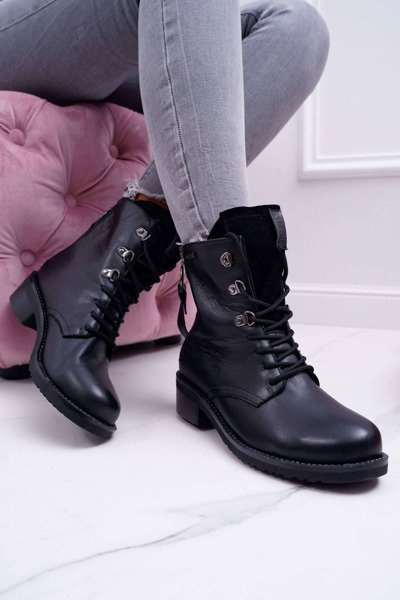 Жіночі черевики Workers Big Star Leather Black EE274506
