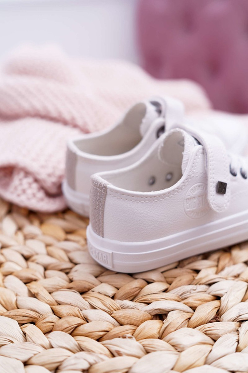 Дитячі шкіряні кросівки BIG STAR EE374035 Білі