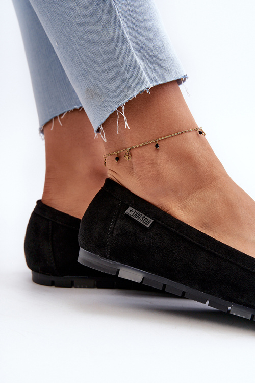 Жіночі лофери з еко-замші Big Star NN274929 Memory Foam System Black