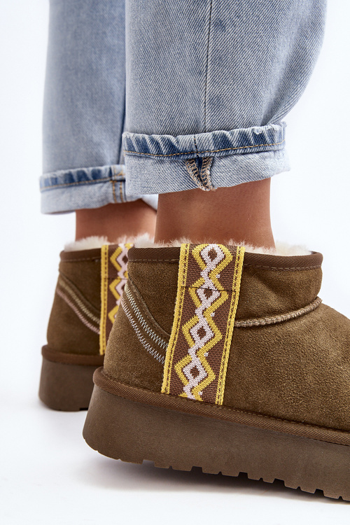 Шкіряні Замшеві Черевики На Снігу Жіночі Зелені Vebissat