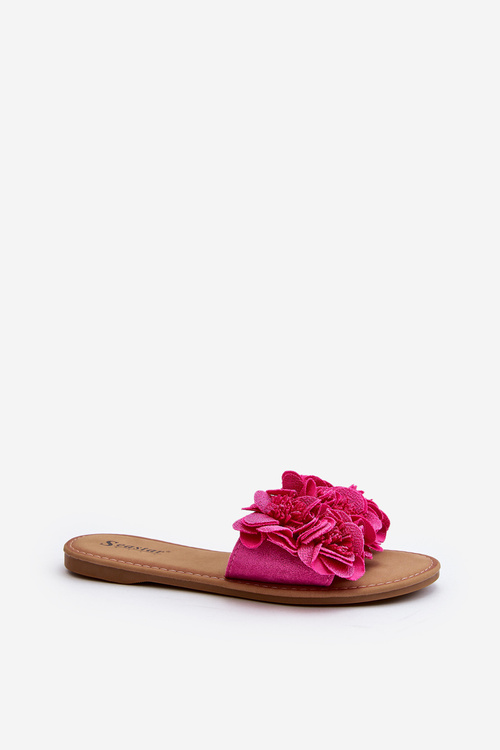 Жіночі шльопанці з квітами Fuchsia Eelfan