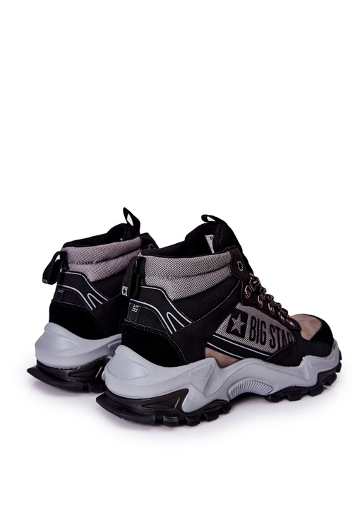 Чоловічі трекінгові черевики Big Star II174203 чорно-сірі