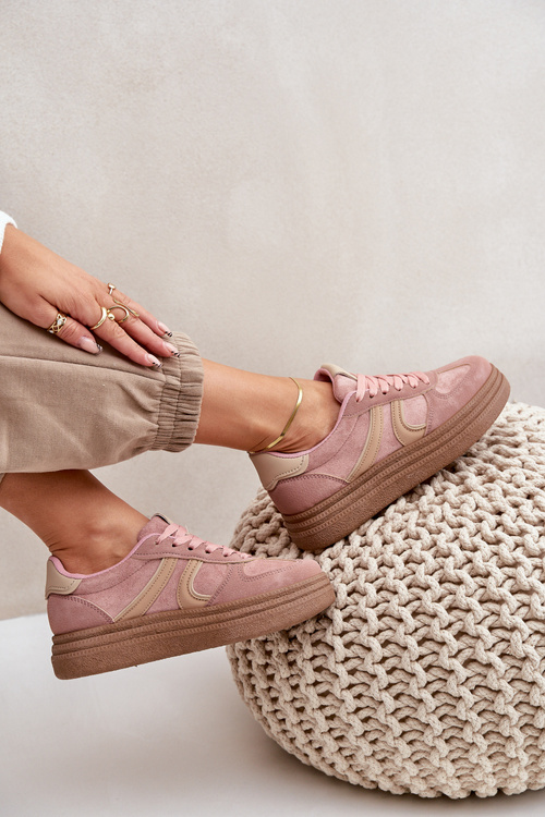 Жіночі Кросівки На Платформі Рожеві Lesida