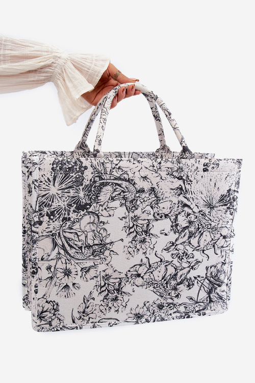 Велика чорно-біла сумка Mooch з малюнком