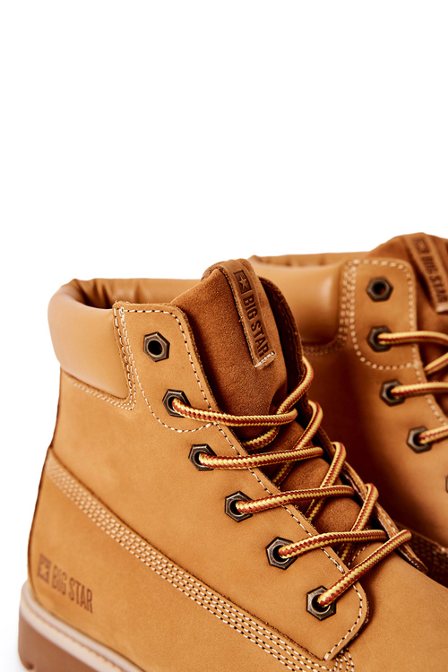 Шкіряні черевики Trappers Big Star II174264 Camel