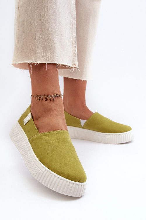 Жіночі кросівки на платформі NN276008 Memory Foam System Lime