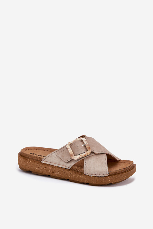 Жіночі Сандалі З Пряжкою Inblu Бежеві ED000025