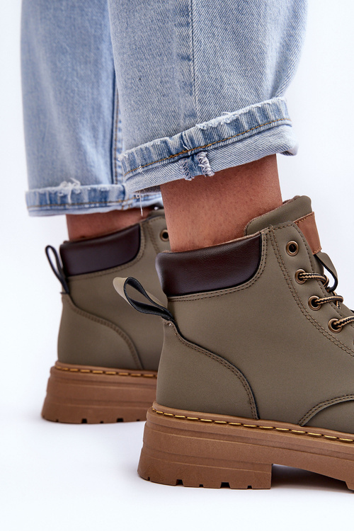 Жіночі черевики Trapper на флісовій підкладці Green Corbin