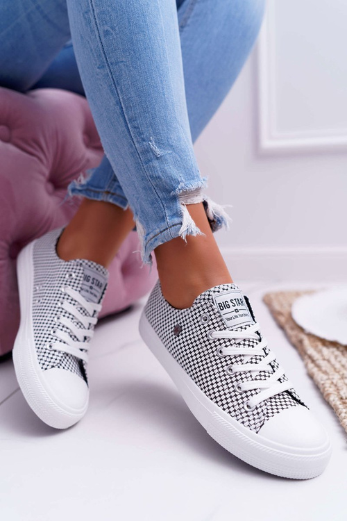 Жіночі кросівки Big Star Checkered White DD274035