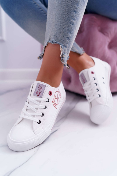 Жіночі джинсові кросівки білі DD2R4068