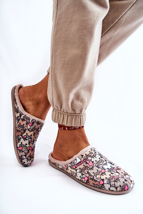 Домашні тапочки в коти Inblu GF-12-011 Бежеві