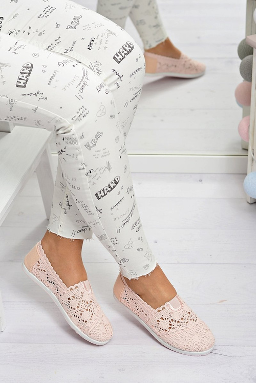 Мереживні жіночі балетки Little Sugar Powder Pink