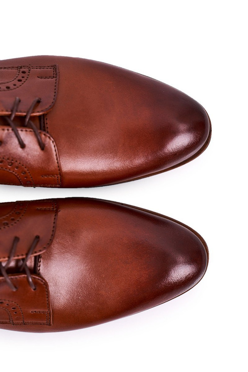 Чоловічі шкіряні мокасини на світлій підошві BEDNAREK світло-коричневі