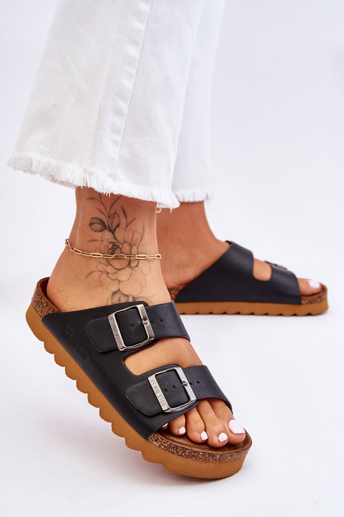 Класичні жіночі тапочки Big Star LL274477 Чорні