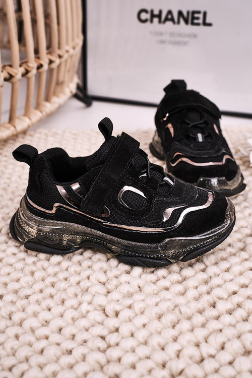 Дитяче спортивне взуття Кросівки на прозорій підошві Black Bailey