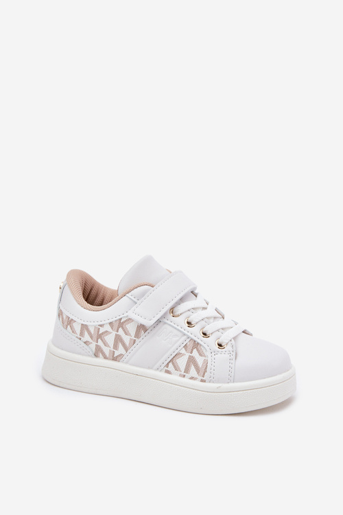 Спортивне Взуття Кросівки Для Дітей З Еко Шкіри Біло-Бежеві Anelisa