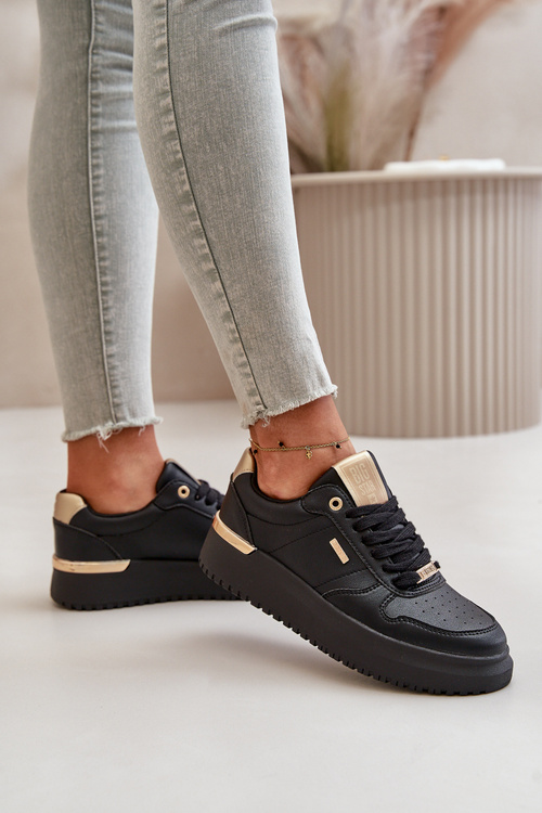 Жіночі кросівки на платформі Big Star OO274758 HI-POLY SYSTEM Чорні