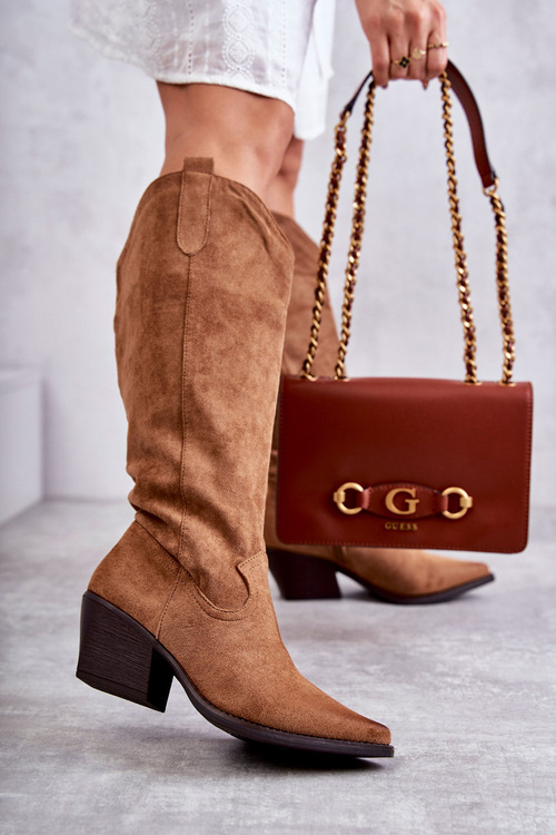 замшеві ковбойські чоботи Brown Casey