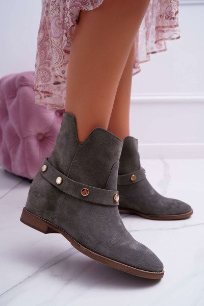 Жіночі черевики Laura Messi 1890 Leather Suede Olive Darmah