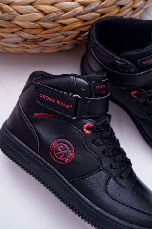Жіночі високі кросівки Cross Jeans чорні EE2R4147C