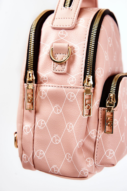 Жіночий шкіряний рюкзак NOBO L1341-C004 Рожевий