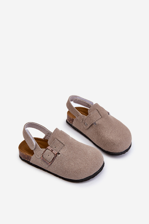 Дитячі Клоги На Пробковій Платформі Сірі Vulagia