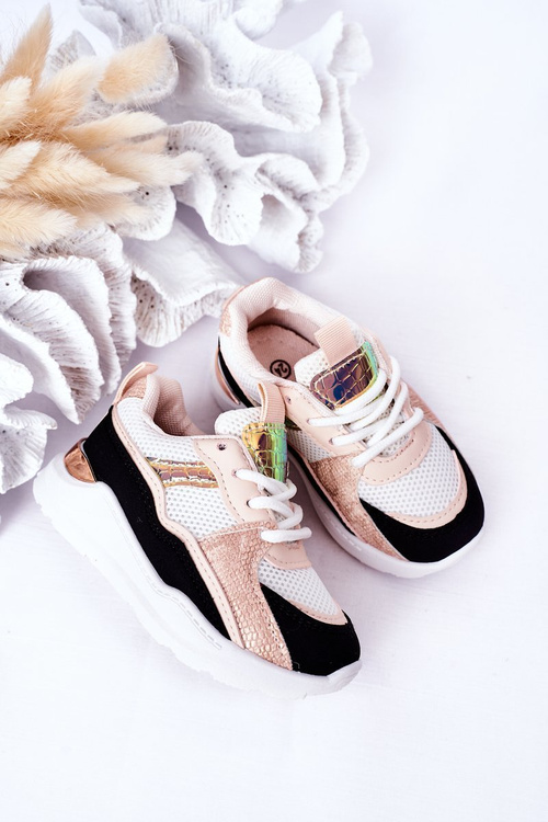 Дитяче спортивне взуття Кросівки чорно-рожеві Game Time